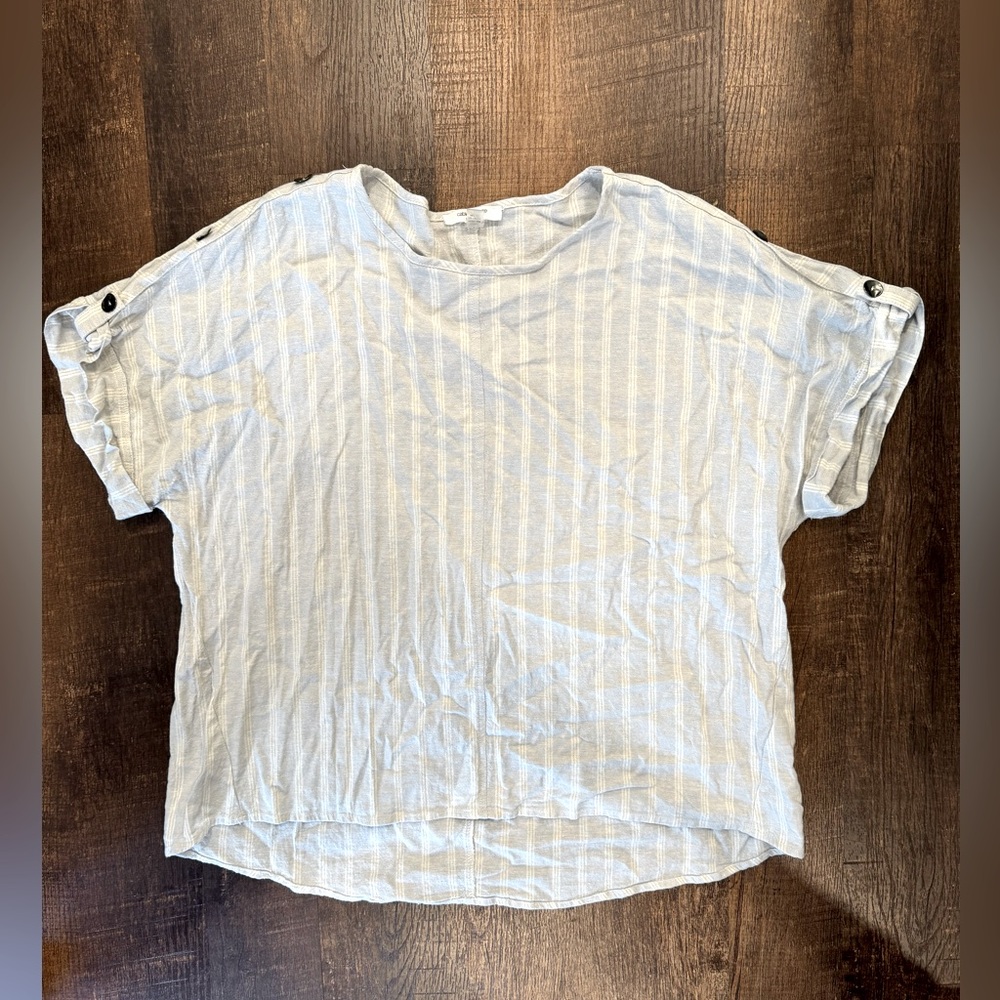 Cable and gauge striped top